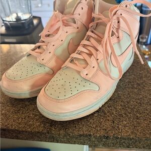 Nike Women's Pink High-Top Jordans